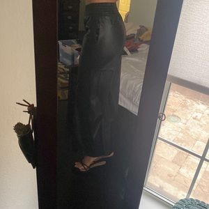 ZARA black leather trousers (XS)